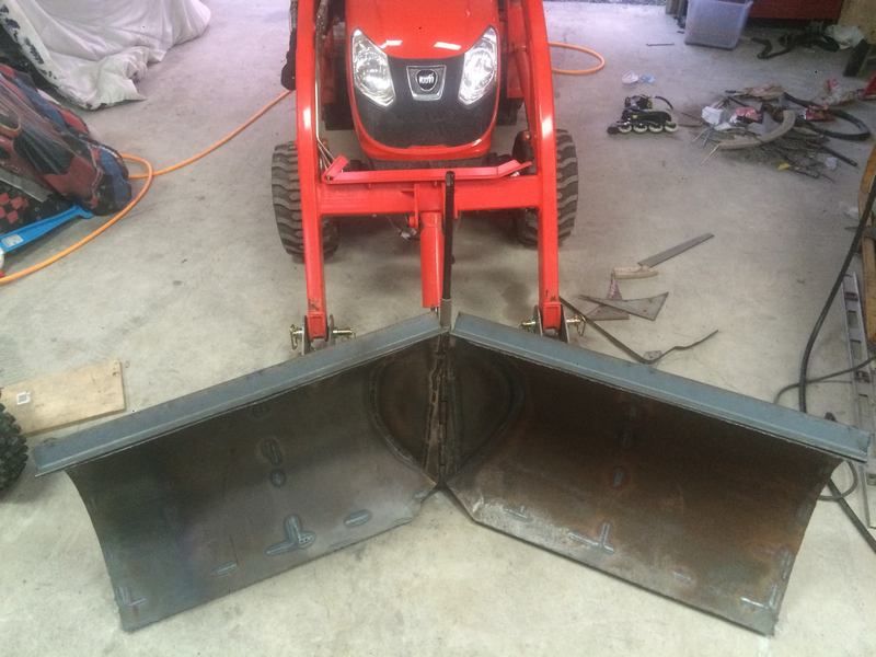 72" V blade snow plow project for Kioti CS2410 My Tractor Forum